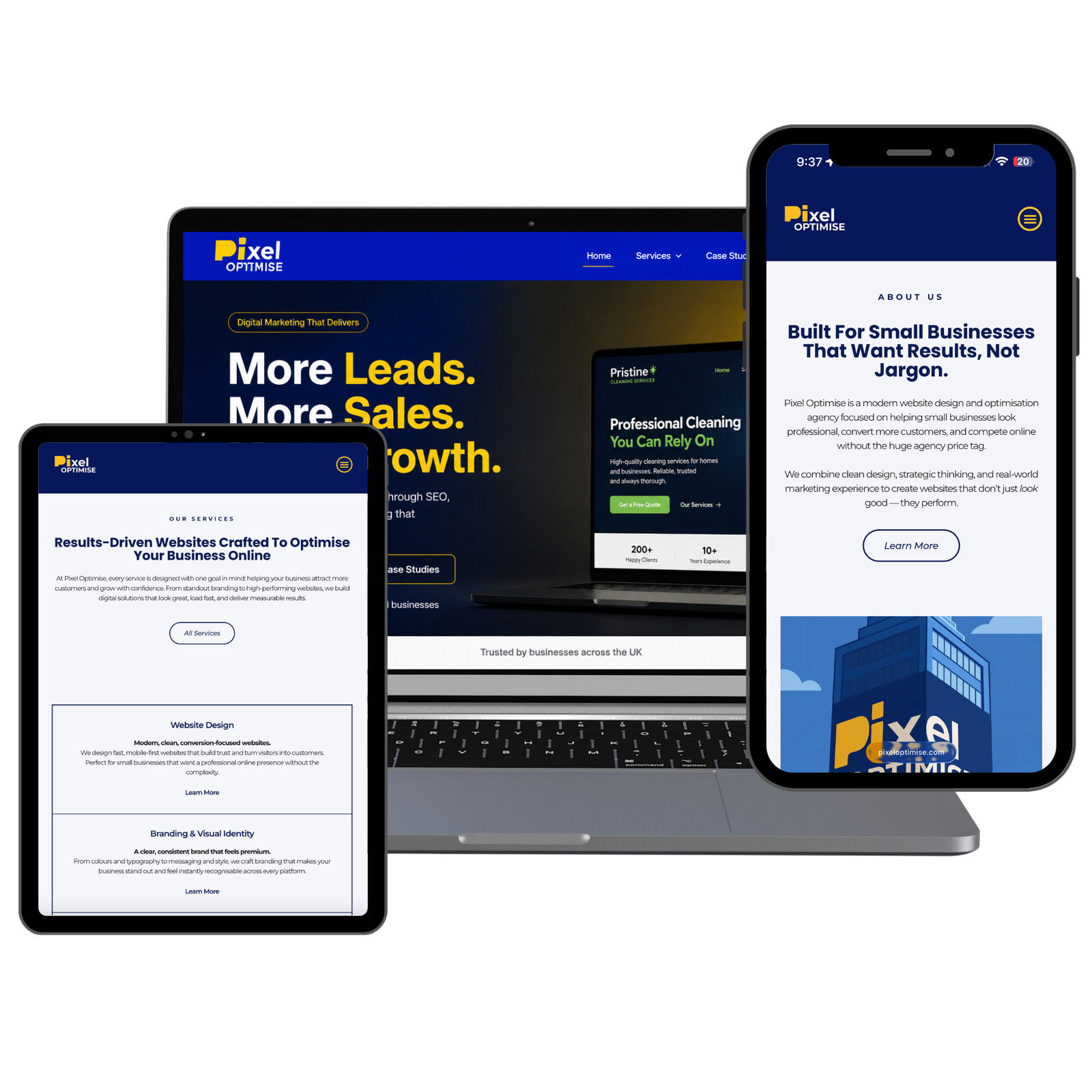 Website Designs by Pixel Optimise
